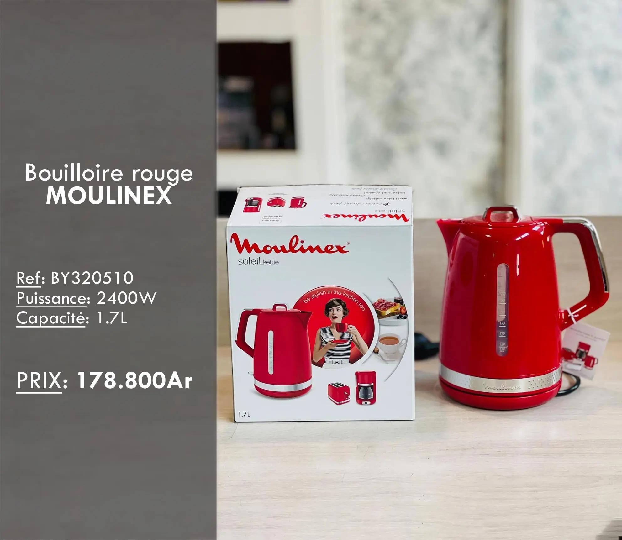 Bouilloire rouge
