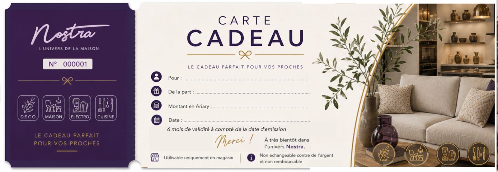 Chèque cadeau Nostra
